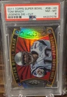 2011 Topps Super Bowl Legends Die Cut SB-49 Tom Brady Patriots PSA 8 NM-MT