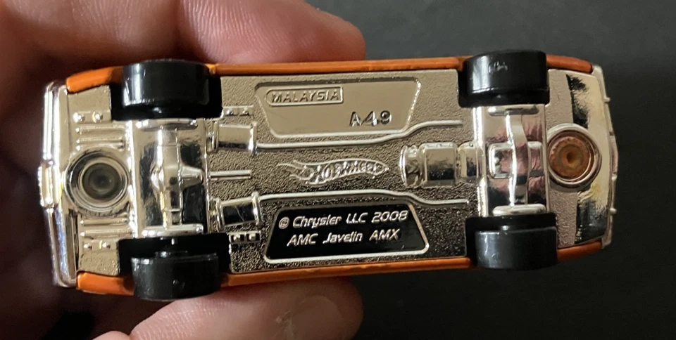 Orange AMC Javelin AMX - Hot Wheels 2009 New Models 16/42 1:64 Diecast CLEAN NM - Image 3 of 4