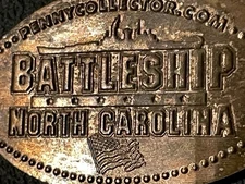 Battleship North Carolina Zc Elongated Penny #120802