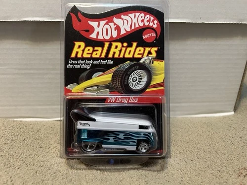 Hot Wheels RLC Real Riders Series 5 VW Drag Bus 7026/11000 Red Line Club w Case