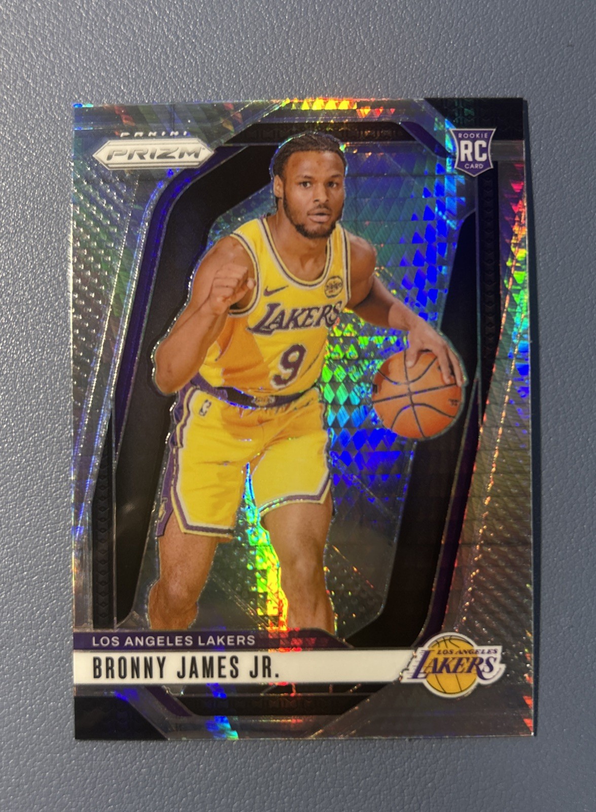 2024-25 Panini Prizm - Bronny James #243 Hyper Prizm Rookie RC Lakers