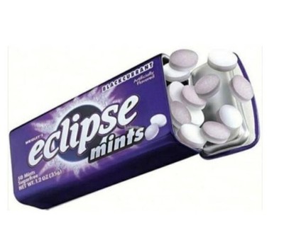 16 Tins Mints Wrigley's Eclipse Blackcurrant Sugarfree Candy Tin Fresh Breath