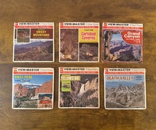 6 National Parks 3 Reel View-Master Packets Good Condition
