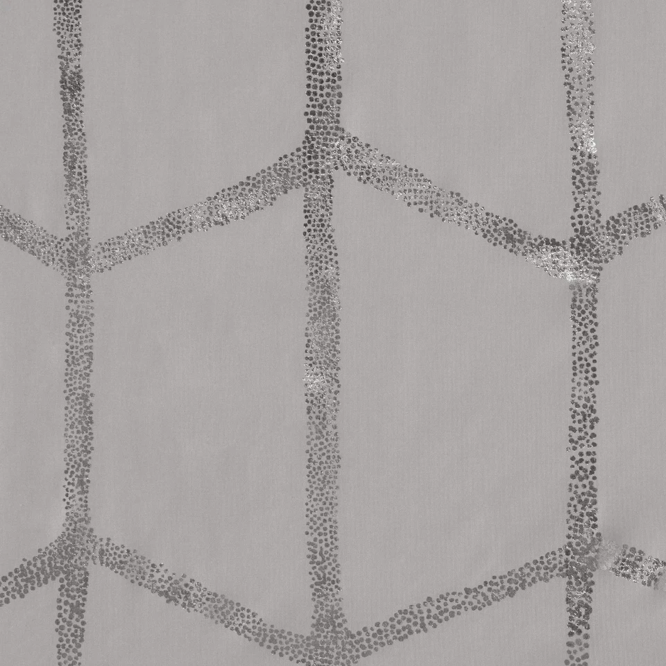 Cortina de Ducha Raina Impresa Geométrica Metálica Lavable a Máquina Hogar Moderno... Foto 2 de 4