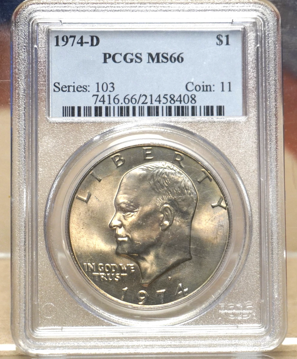 MS 66 Graded 1974 Eisenhower Dollars (1971-1978) for sale | eBay