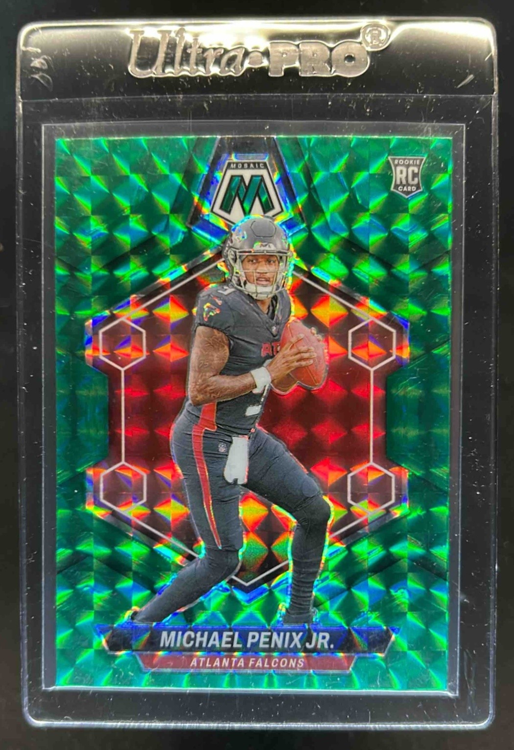 2024 Mosaic Michael Penix Jr. RC Green Prizm Rookie #308 Falcons