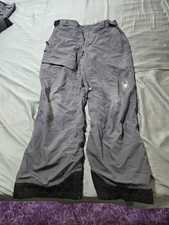Spyder Men's Ski Pants - 20,000mm Waterproof - Medium - Cuffs Frayed / Worn