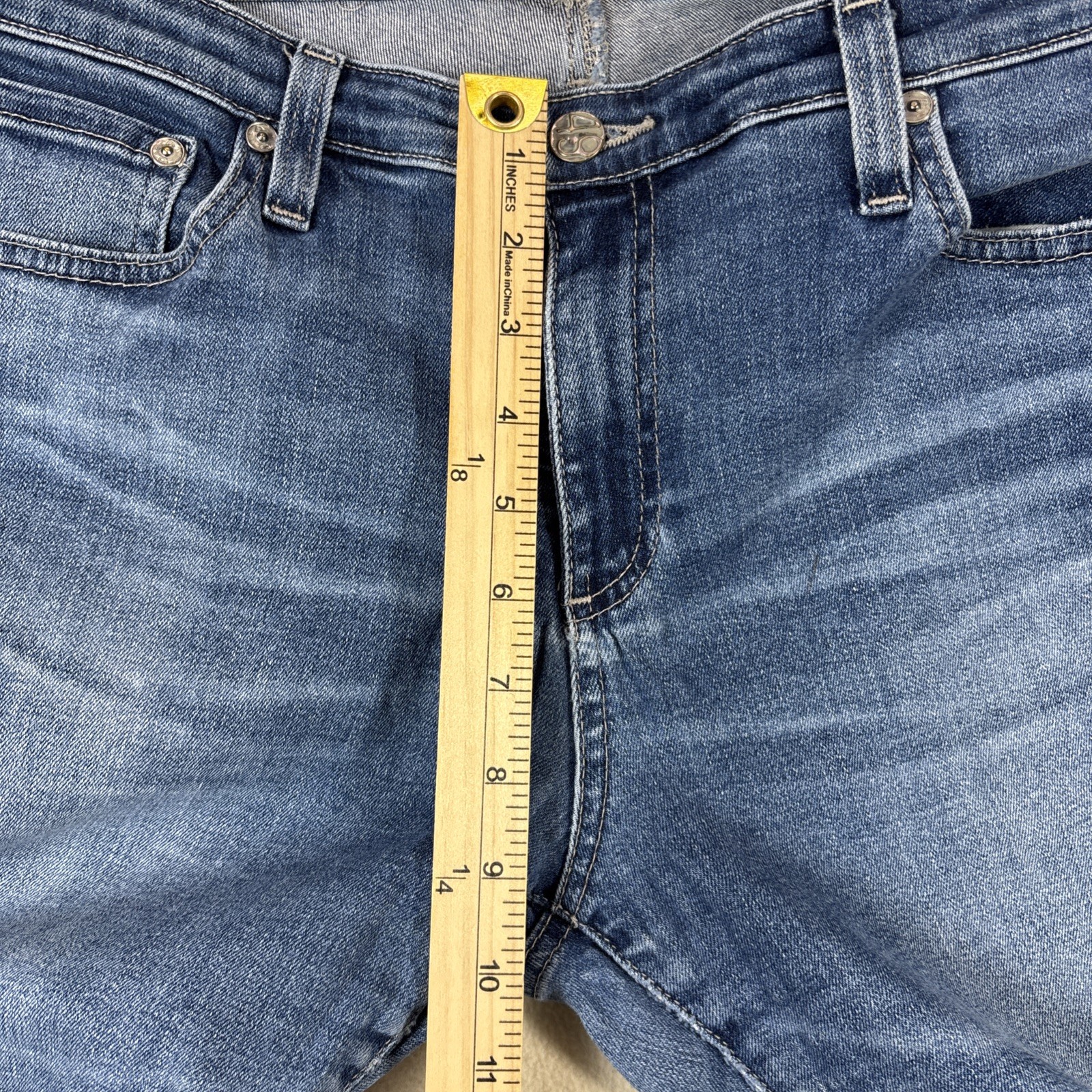 AG ADRIANO GOLDSCHMIED THE ANGEL Mid Rise Boot Cut Jeans Medium Wash 32x32 (29) thumbnail 7