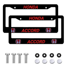 2pcs Set Honda Accord License Plate Frame Aluminum Made In Usa