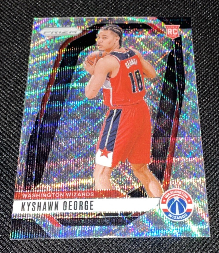 2024-25 Panini Prizm Kyshawn George ROOKIE Silver Wave Prizm RC #257 