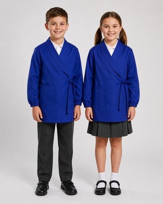 Banner Kinder Malkittel Malschürze Bastelkittel Blau Gr 134 140 Jungen Mädchen