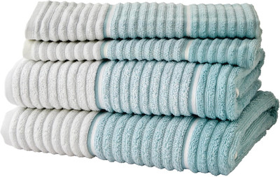 Aqua Planet Ombre 2 Bath & 2 Hand Towel Set for Stylish Bathrooms