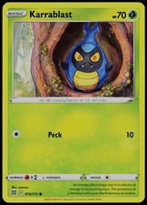 Carta Pokemon Karrablast 015/172 stelle brillanti comuni giocata poco