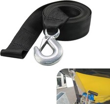 Boat Winch Strap with Hook, 20 ft Heavy Duty Boat Winch Strap, Universal Trailer
