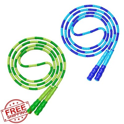 Leeboom Blue/Green 2pk Beaded Jump Rope