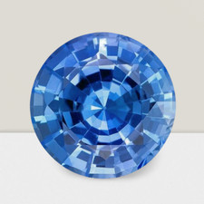 Blue Sapphire Round Cut Gemstone 0.60 Cts - 6 mm AAA Loose Gem 