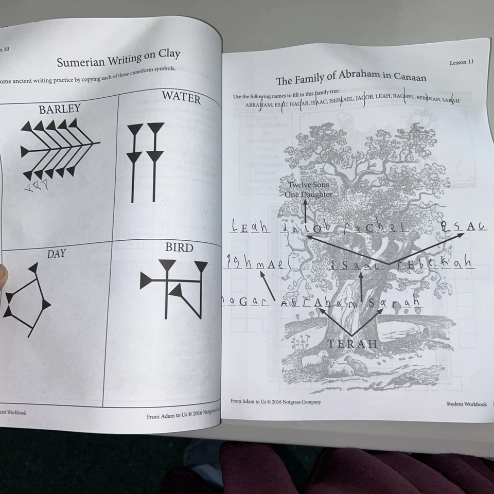 From Adam to Us Student Workbook History Curriculum Homeschool - Image 3 of 4