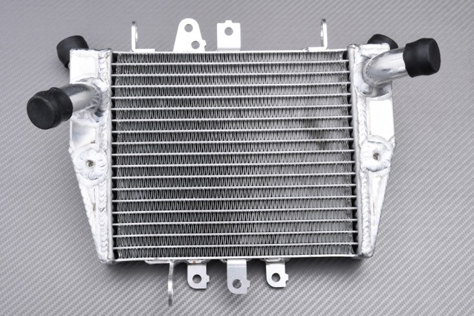 Radiateur racing Honda VFR800X haute performance thermique en alu noir