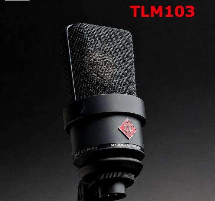 Neumann Black TLM 103 Large-Diaphragm Condenser Microphone w/Box & Shock Mount - Image 3 of 4