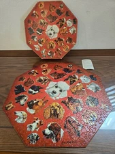 Vintage Dog Portraits Okta Springbok Jigsaw Puzzle 1966 TWO pieces missin #0-100