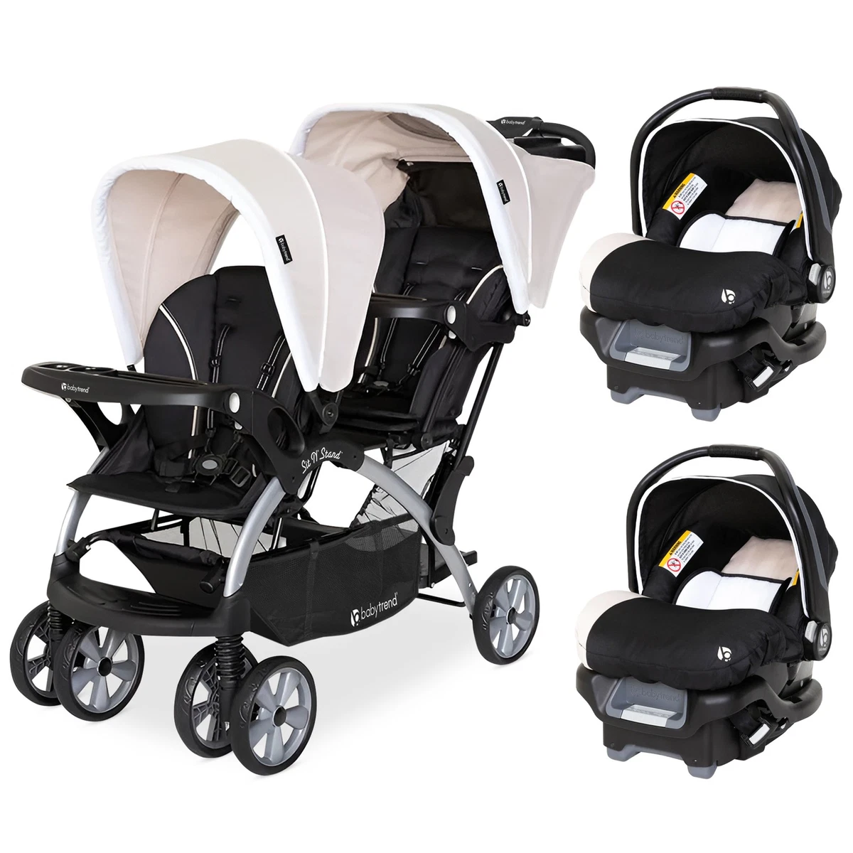 uppababy twins Vista V3 + Aria V2 Travel System Price_$50 to $99 Color:Beige*red ribbon Safety 1st Disney Minnie free mattress is engineered
