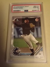 2019 Bowman Draft Nasim Nunez #BD-141 Graded PSA 10 Gem Mint