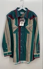 NWT Bandit Men's Western Striped Button Down Shirt - Size L