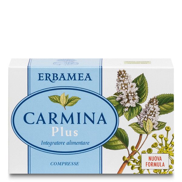 Carmina Plus 24 Compresse Gonfiore Digestione Integratore Erbamea-image