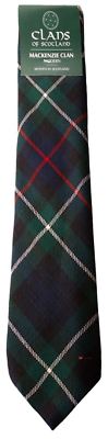 MacKenzie Clan 100 % Wolle schottische Herren Schottenkrawatte