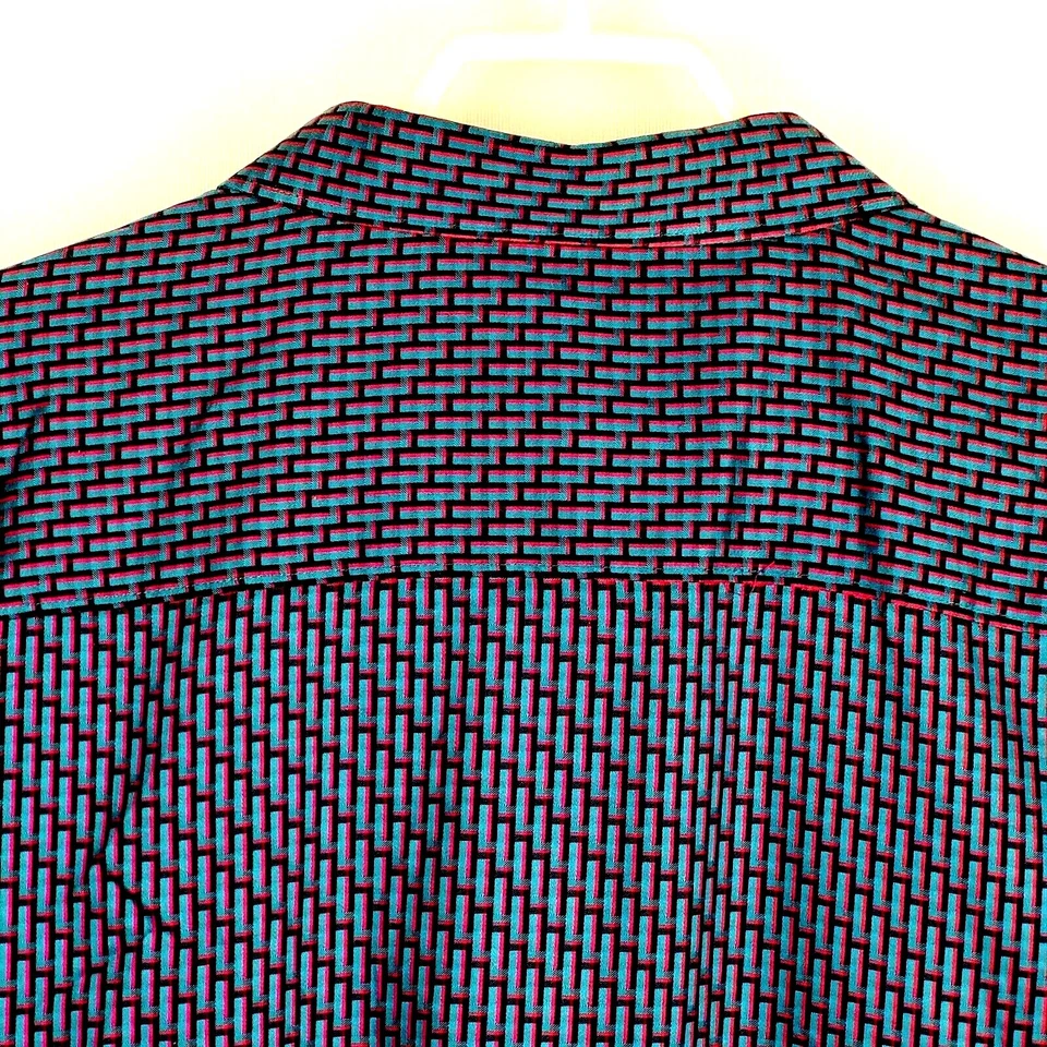 Calvin Klein slim Fit Men's Dress Shirt Size XXL Long Sleeve Button-Down Blue - Image 3 of 4