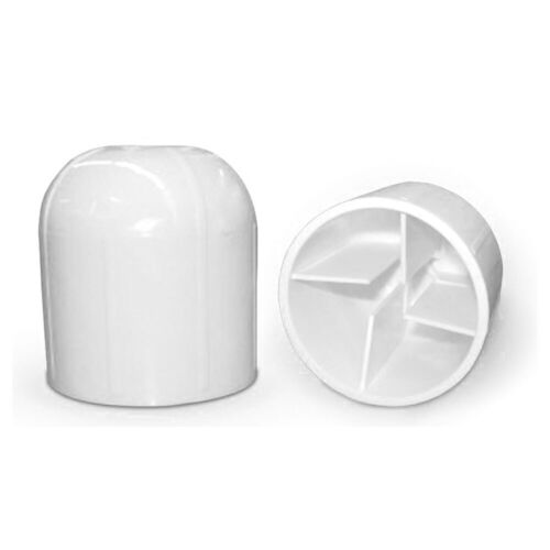 Stake Cap Cover For Tent Anchor Stakes 10 Pack White PVC High Visible Protection - Bild 1 von 3