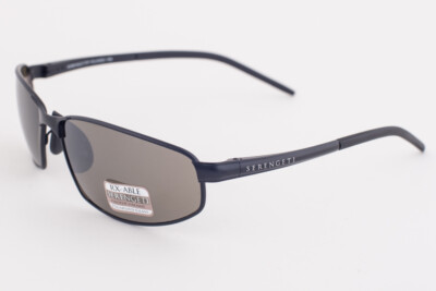 Serengeti Granada Satin Black / 555nm Polarized Green Sunglasses