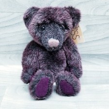 Russ Berrie Winslow Bear 6" Plush Bears From the Past Purple Stuffed Animal Toy