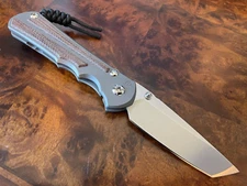 Chris Reeve Knives Large Inkosi Tanto Natural Micarta Glass Blast LEFT HAND