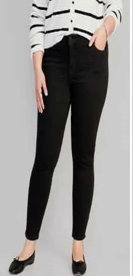 Old navy super skinny black best sale jeans