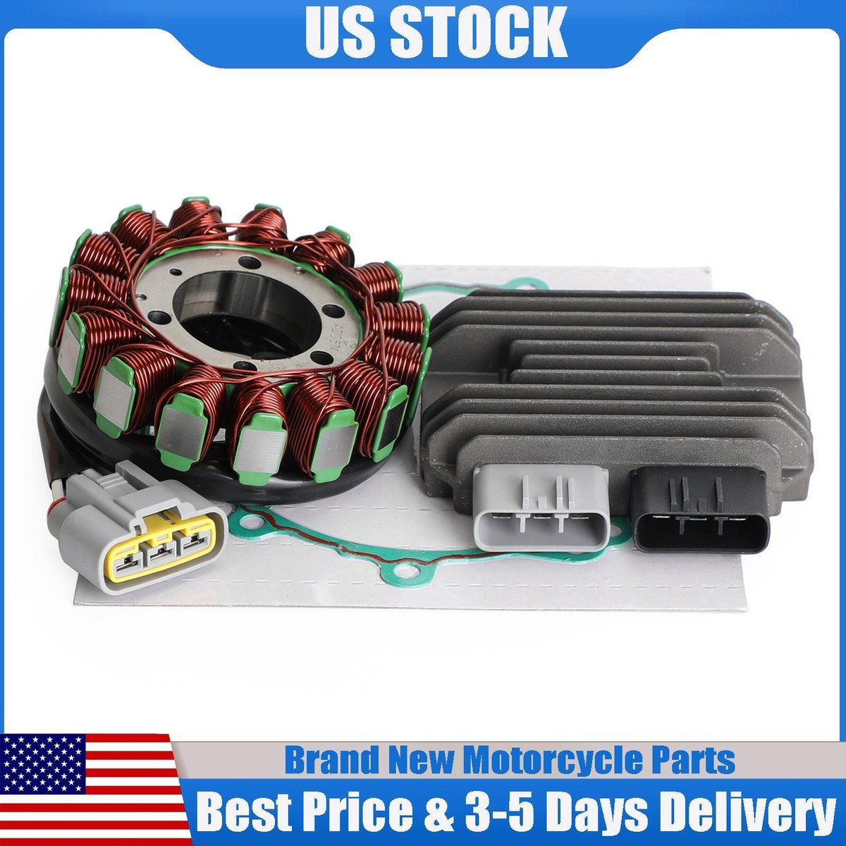 Regulator Stator Coil Gasket Kit For Kawasaki ZX-6R ZX 600 R ZX6R