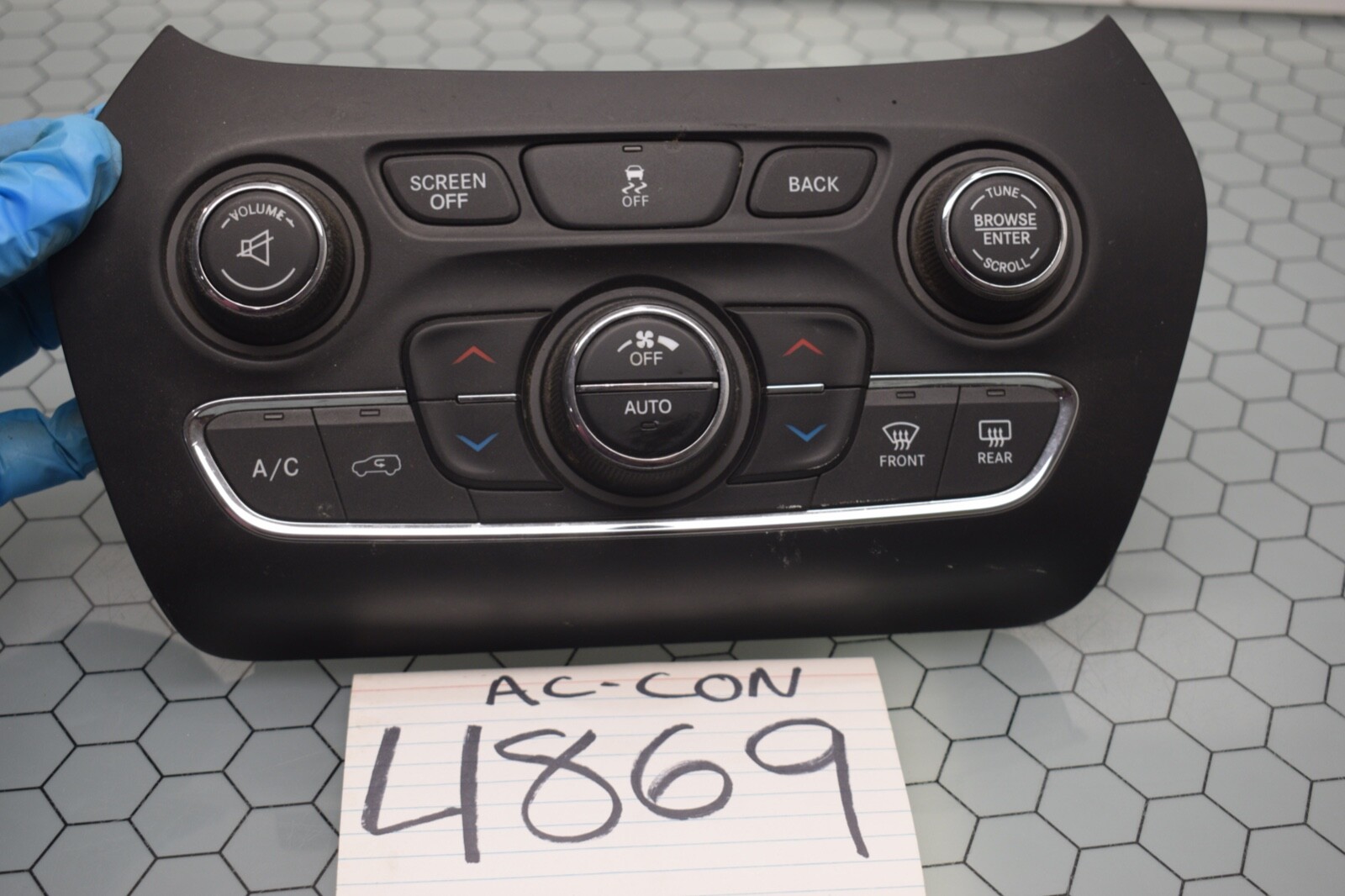 2014 Jeep Cherokee AC and Heater Control Used Stock #4869-AC