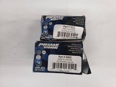Qty/2 Prime Vision PRIM9003 (HB2) T4 Headlight Bulbs 