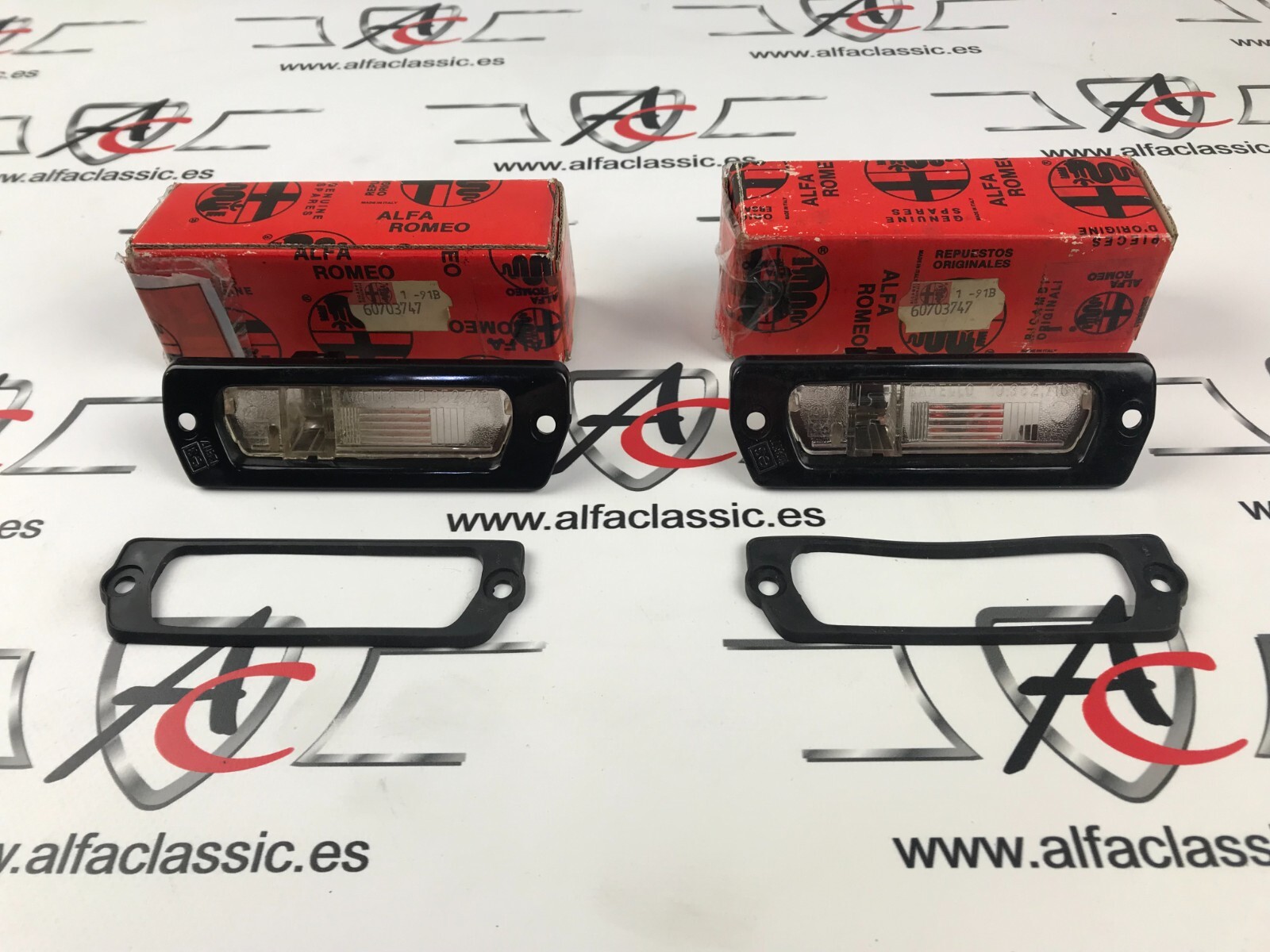 Set 2 UD Pilot Number Plate Alfa Romeo Gt/Gtv (116) Spider (115) Ref OEM