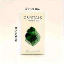 78-Card Crystal Oracle Tarot Deck - Elegant Divination Cards No Guidebook