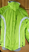 Chalet Ski Winter Jacket W/ Double Zipper Detachable Hood Women's Lg Lime Green