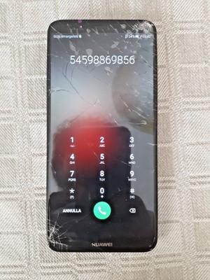 TOUCH SCREEN DISPLAY LCD FRAME HUAWEI MATE 10 LITE VETRO ROTTO ORIGINALE  NERO | eBay