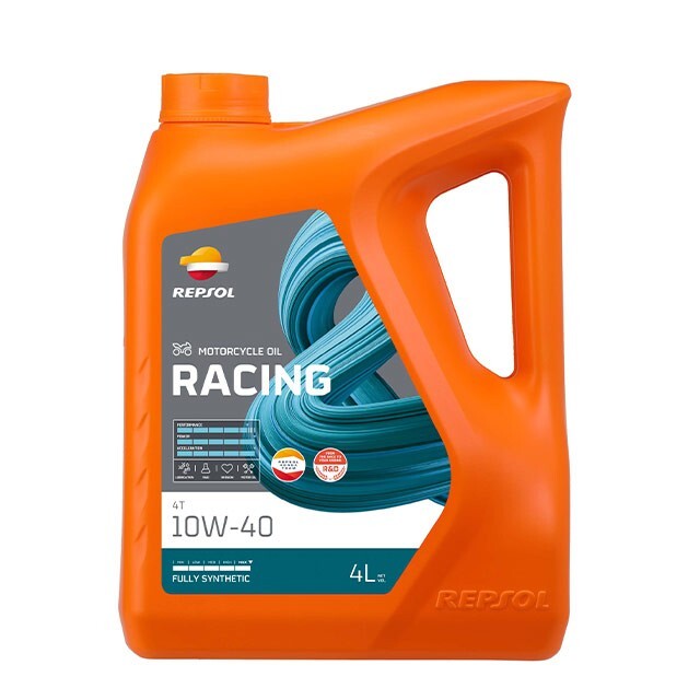 Repsol Racing 4T 10w40 Fully Synthetic Performance Motorcycle Engine Oil 4l
