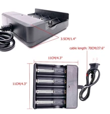 Li-ion Lithium Smart Charger 3.7V 2 4 6 Slot For 16340/14500/26650 RCR123 USA A+