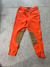 Ralph Lauren Equestrian Suede Leather Riding Pants Women s Cotton size 4