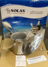 NEW GENUINE SOLAS 1551-140-24 PROPELLER HR TITAN 3 BLADE RH 14"D 24" PITCH SS
