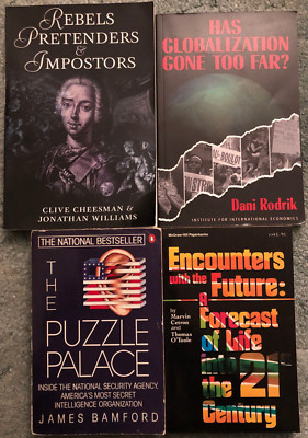 Books on Government, Conspiracy & Globalization, The Puzzle Palace, Encounters..