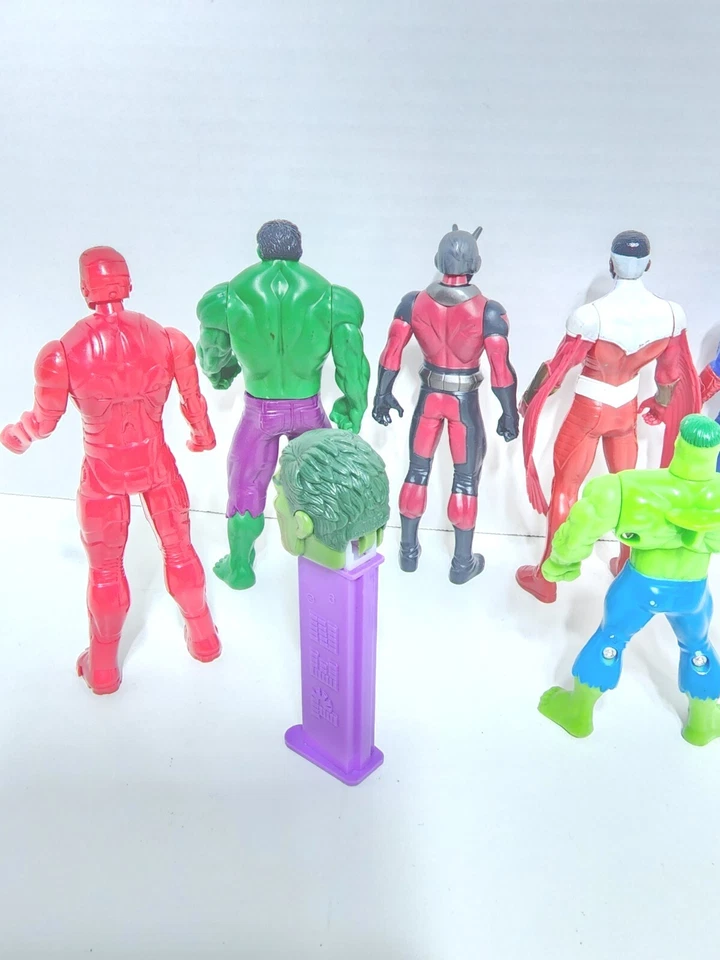 Avengers Marvel DC Falcon Ant-Man Hulk Captain America Hero Ironman Figures Lot Foto 4 de 4