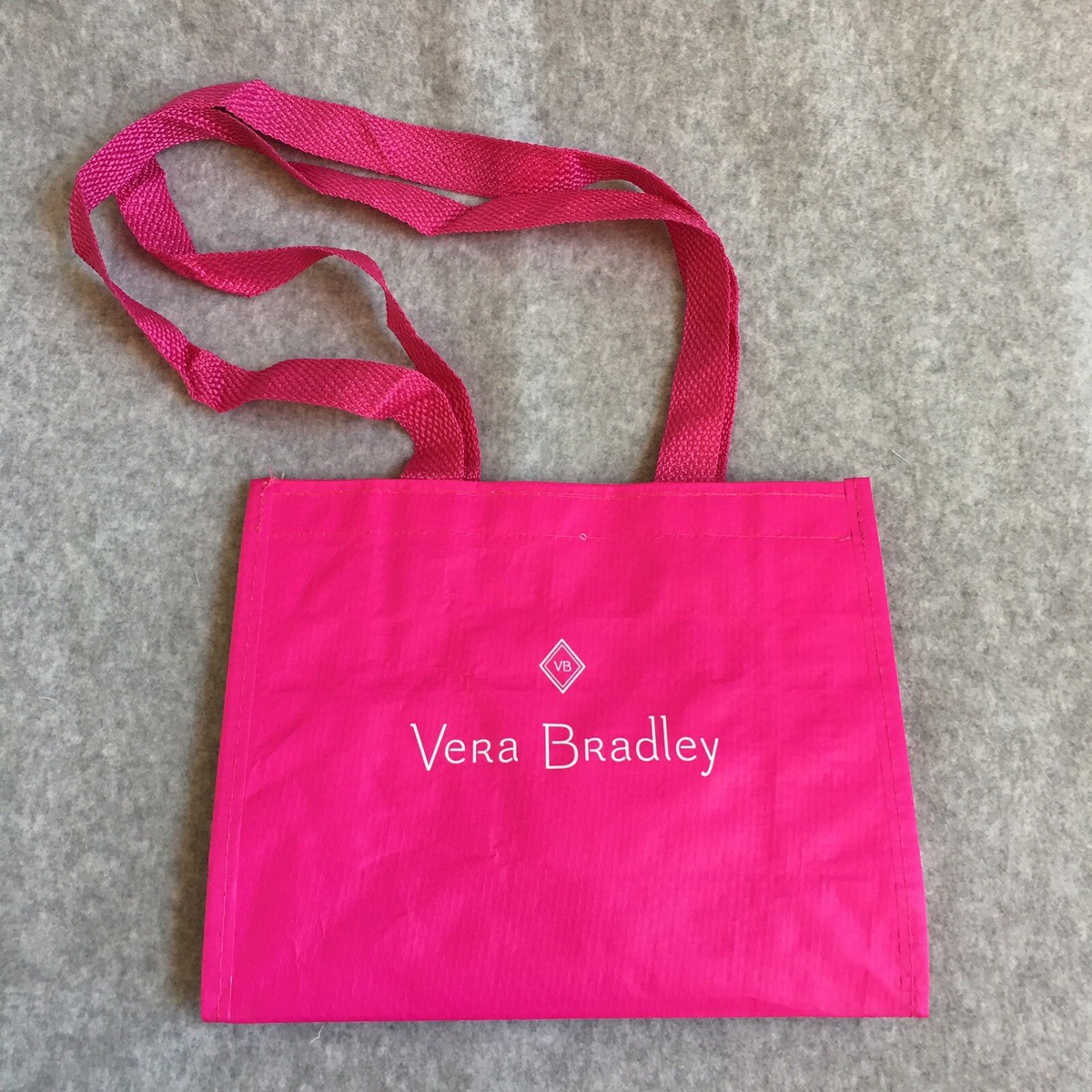 Vera Bradley Tote Bag Shopping Gift Bag Hot Pink Reusable B-46