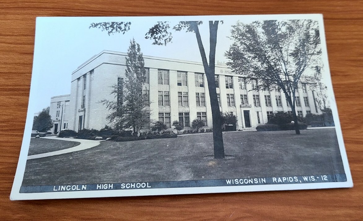 RPPC Vintage Postcard Lincoln High School Wisconsin Rapids Unused eBay